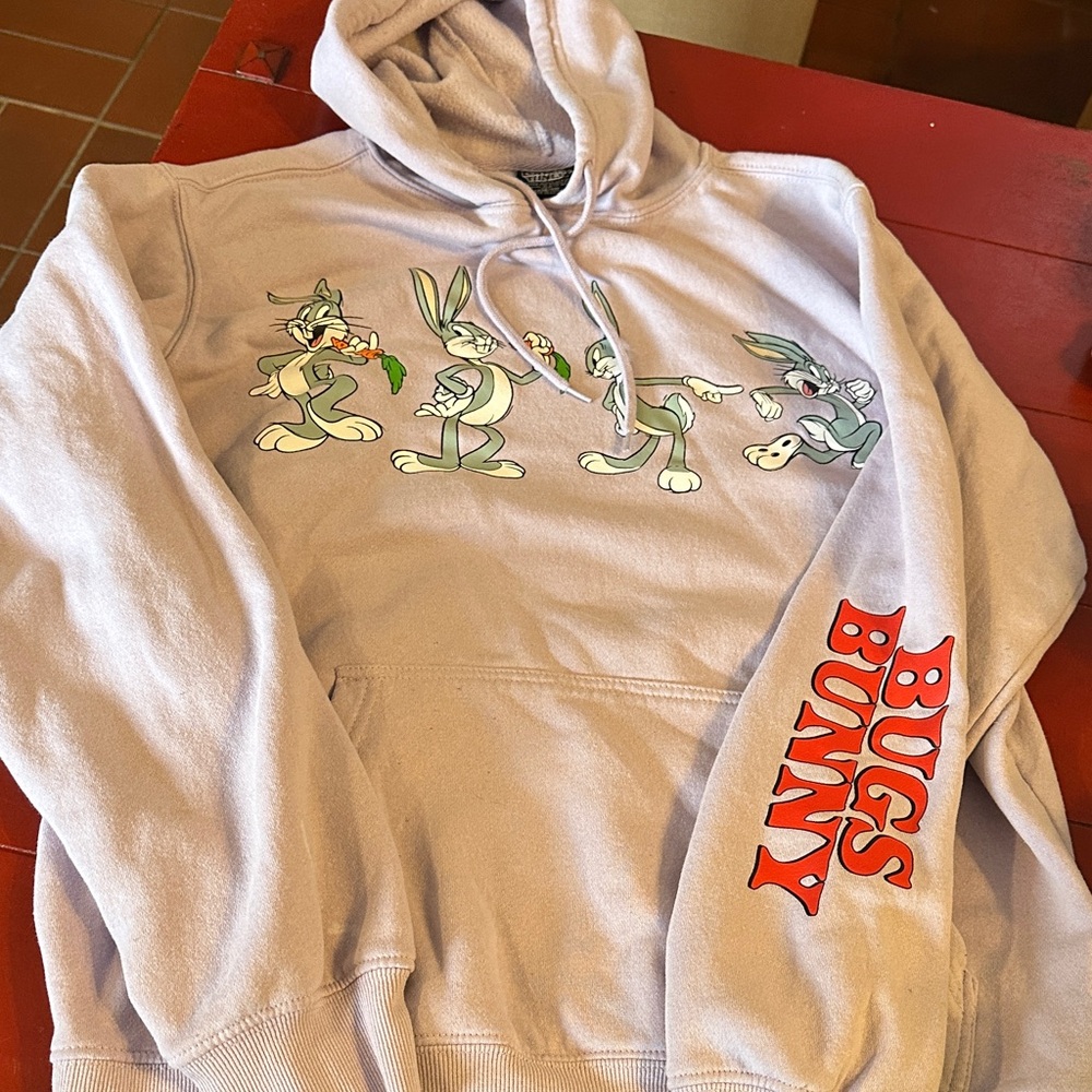 Warner Bros. Bugs Bunny Hoodie - Light Purple m38/40 l